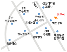 전주역 : 전주시 덕진구 우아동 3가 235