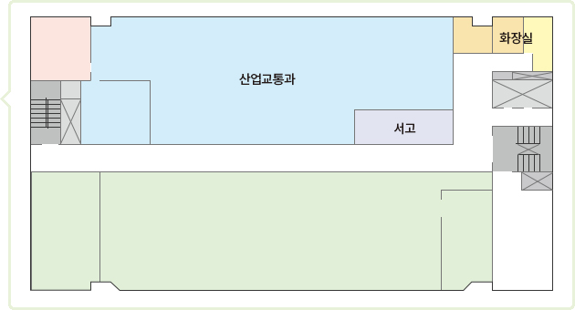 5F : 산업교통과, 서고, 화장실