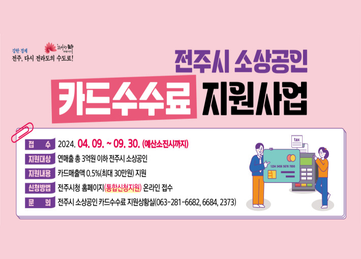 2024년 소상공인 카드수수료 지원사업