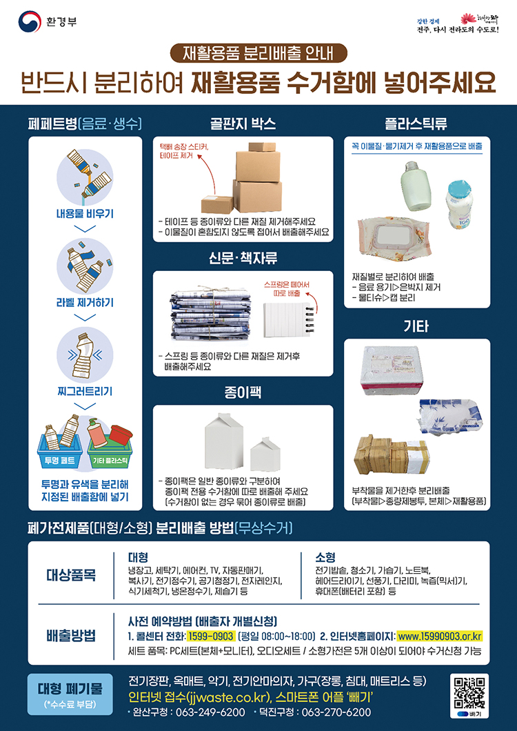 재활용품 분리배출 안내
