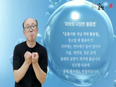 생활수어정보통(2022.08.29.) -치약의 다양한 활용법-